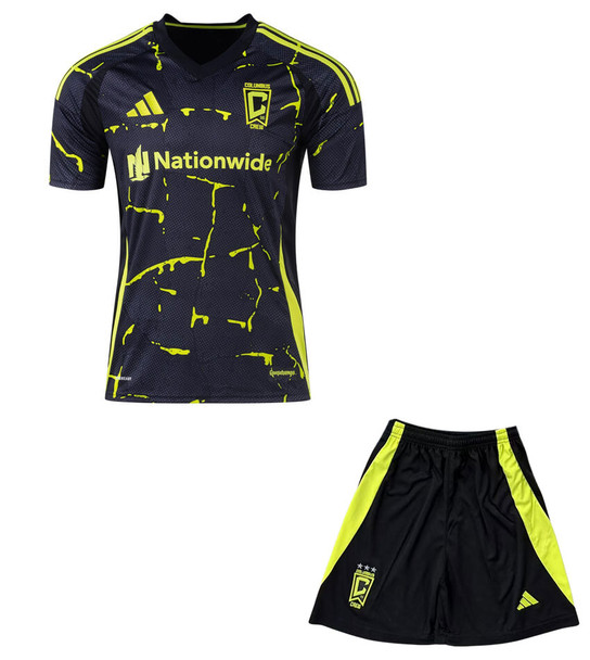 2025 Columbus Crew  Away Kids Kit with free name and number