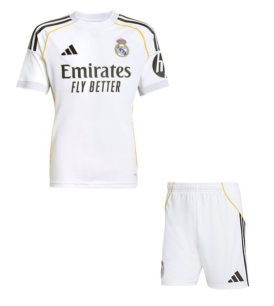 25/26  Real Madrid Home Kids Kit with free name and number