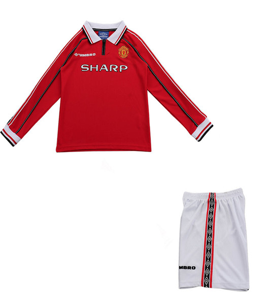 98/99 Retro United Long SleeveHome Kids