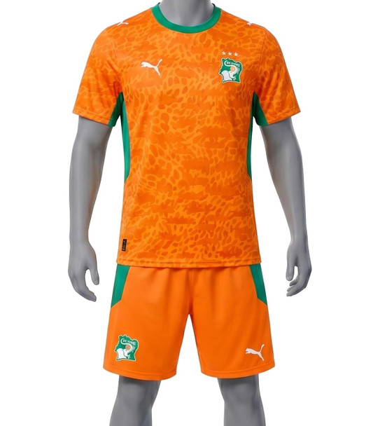 Cote D'Ivory 2026 Home Kids Kit with free name and number