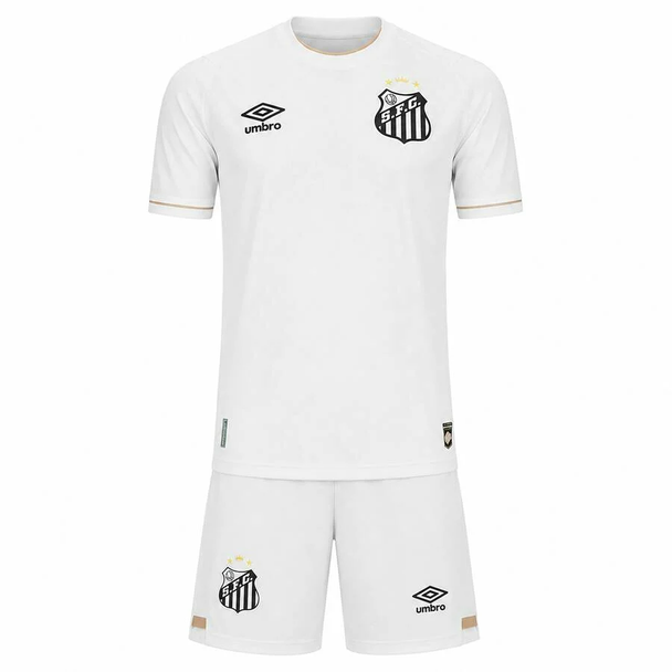 26/27 Santos Home Shirt Kids Kit with free name and number