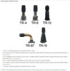 IRC Standard Motorcycle Tube 3.50/4.00-8 Tr87 And Js244A Metal Valve Stem - Short 90 Degree