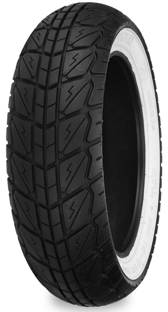 SHINKOシンコーSR723 120/70-10 54P バイク タイヤ　2本 Shinko SR723 120/70-10 54L Front / Rear Whitewall - American Moto Tire