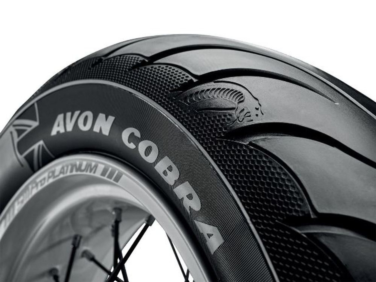 Avon AV92 Cobra Chrome 150/80R-16 71V Wide Whitewall Rear