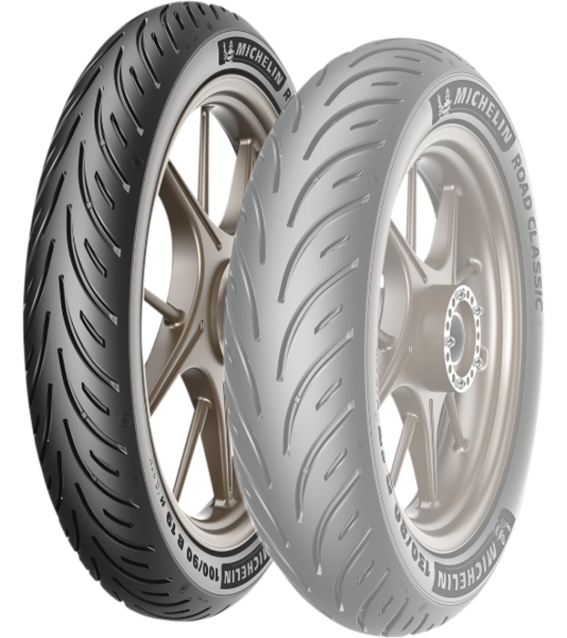 送料無料　MICHELIN ROAD CLASSIC 100/90B19 新品 Michelin Road Classic 100/90B-19 57V Front Motorcycle (20685