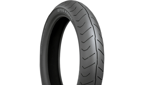 Bridgestone Exedra G709 130/70R-18 63H Front Motorcycle - American