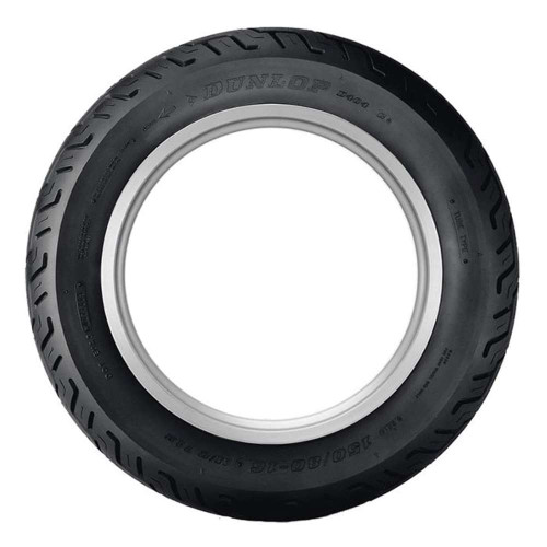 Dunlop D404 150/90-15 74H Rear Motorcycle Whitewall - American