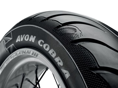 Avon AV92 Cobra Chrome MT90B-16 74H Wide Whitewall Rear Motorcycle