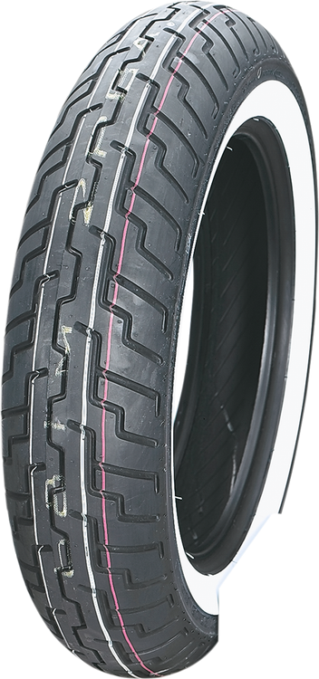 Dunlop D404 140/80-17 69H Front Motorcycle Whitewall - American