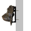 Labrador retriever dog door knocker mounted side view