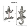 alligator door knocker standard size dimensions