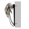 palm tree door knocker mounted side view