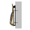 pineapple door knocker mounted side view