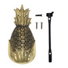 pineapple door knocker multi piece parts and mounting hardware