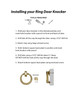 ring door knocker mounting instructions