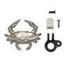 crab doorbell ringer multi piece parts and mounting hardware