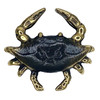 crab doorbell ringer brass