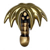 palm tree doorbell ringer brass bronze