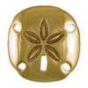 sand dollar doorbell ringer brass