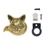 Fox doorbell ringer brass multi piece parts and mounting hardware