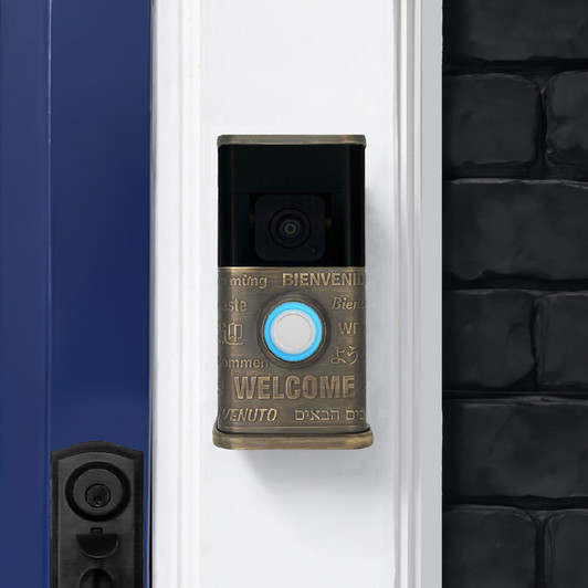 Multilingual Welcome Video Doorbell Cover (Ring 3, 3 Plus, 4, Battery Plus and Battery Pro)