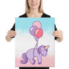 Purple Floating Unicorn Wall Art