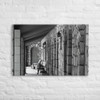 Old Flagstaff Entryway in Black and White on Landscape Canvas