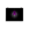 Creepy Crawly Purple Spider Poster