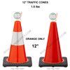 12 Inch Traffic Cones from JBC Safety