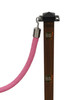 Pink Crowd Control Barrier Rope With Hooks