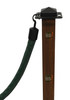 Forest Green Stanchion Rope With Hooks