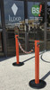 Mahogany Post and Rope Stanchions
