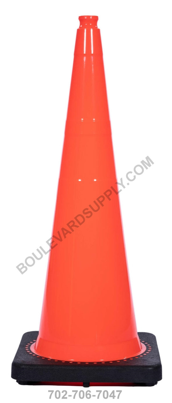 36 All Orange Traffic Cones - 10 lbs (Case of 4