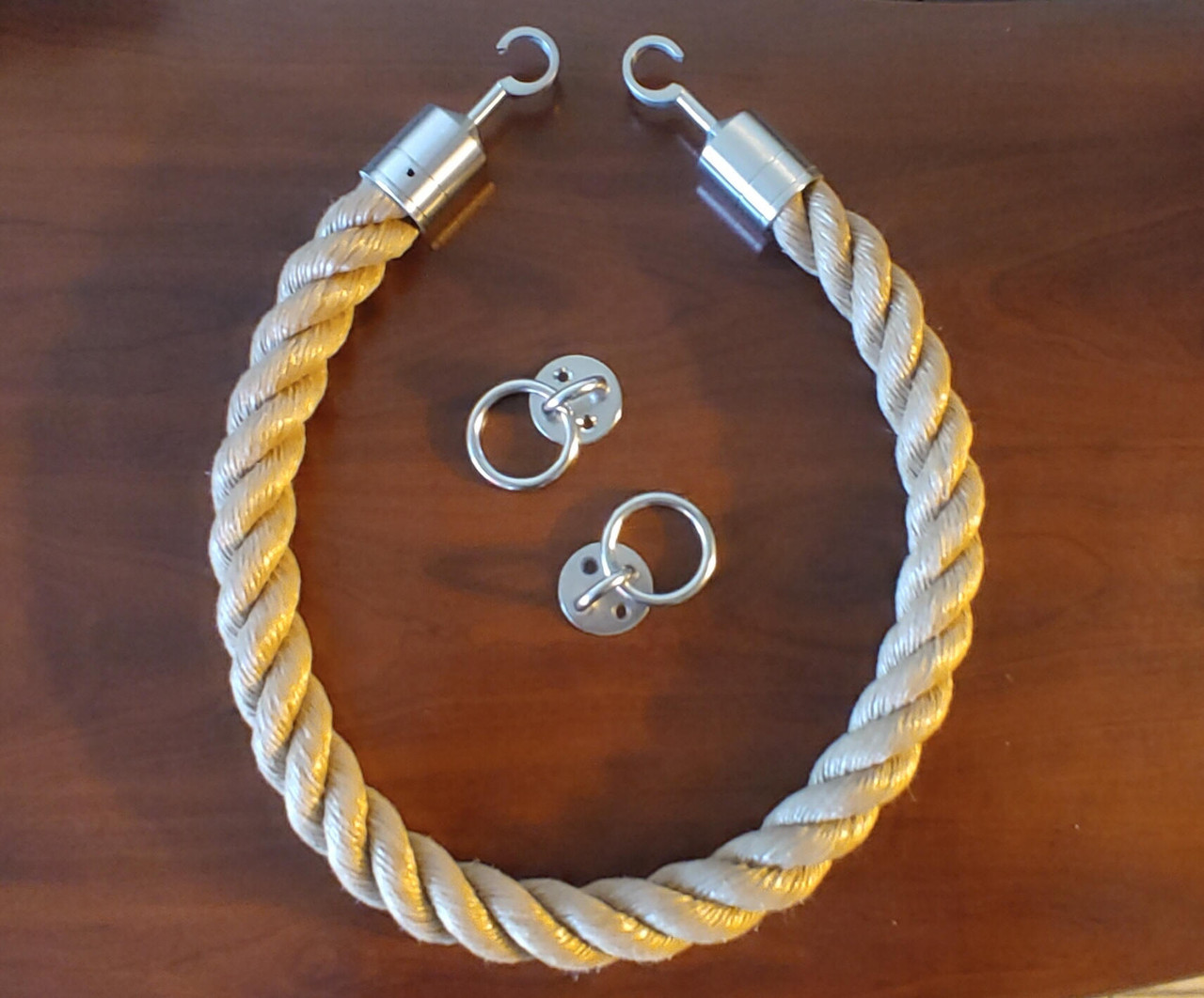 Twisted Nautical Rope and Mounting Kit