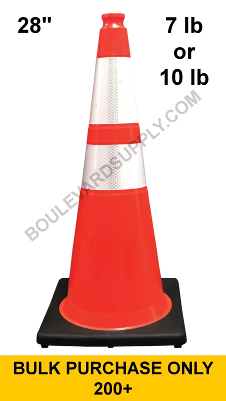 BOEN 28 In. Orange Traffic Safety Cone-Half Pallet (153 Cones) Durable, High-Visibility - View #7