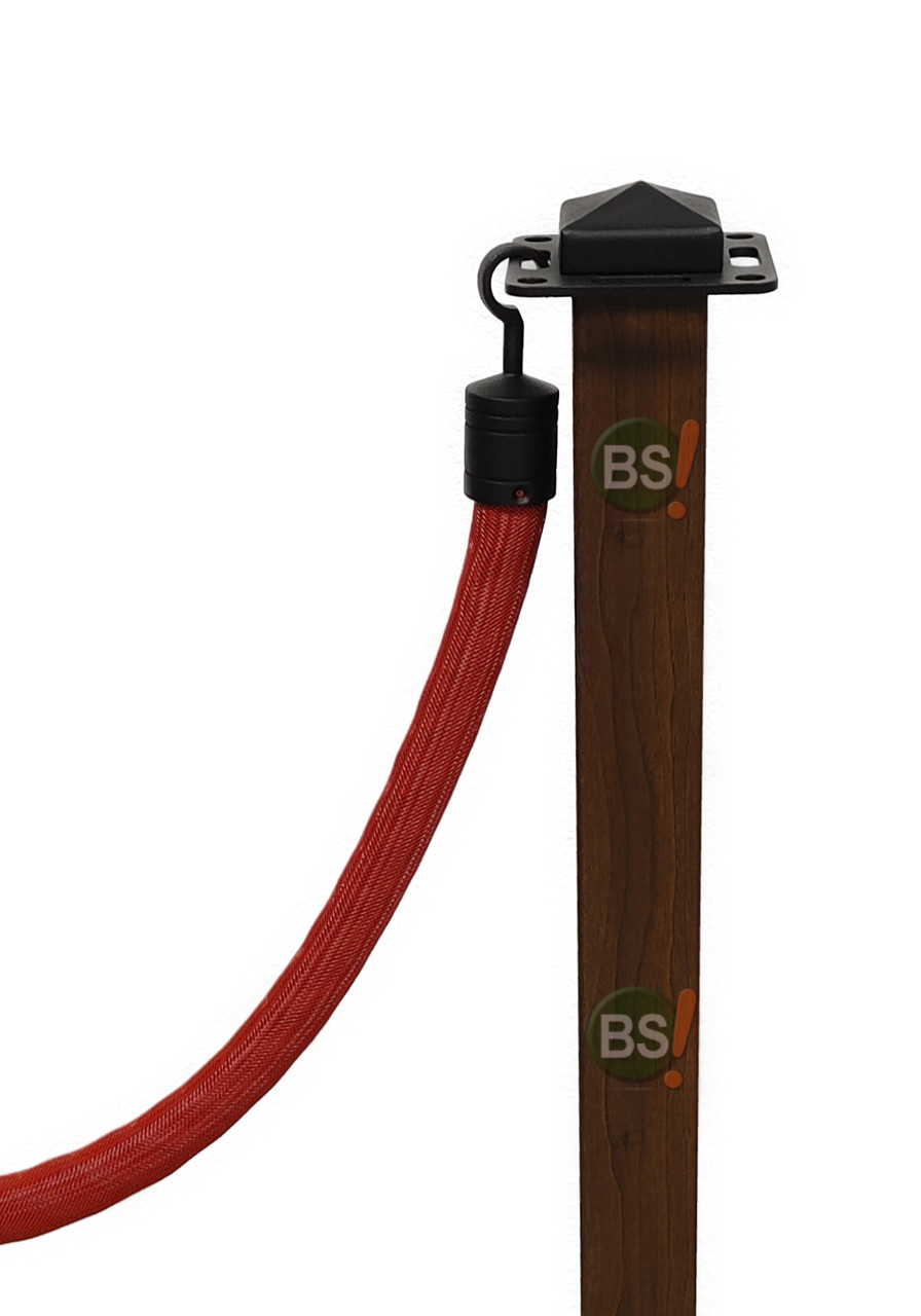 Red Barrier Rope With Hooks