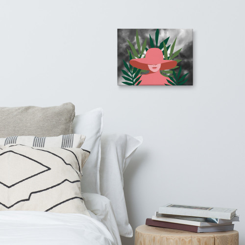 The Lady in Pink Wall Art on Storm Canvas The Lady in Pink Wall Art on Storm Canvas