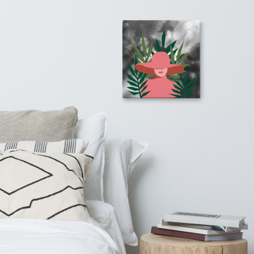 The Lady in Pink Wall Art on Storm Canvas The Lady in Pink Wall Art on Storm Canvas