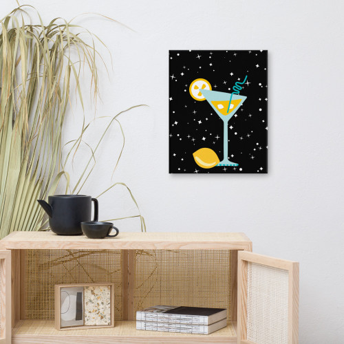 Night Cap Martini Cocktail Wall Art