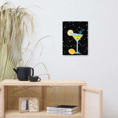 Night Cap Martini Cocktail Wall Art