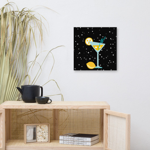 Night Cap Martini Cocktail Wall Art Night Cap Martini Cocktail Wall Art