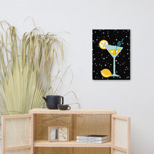 Night Cap Martini Cocktail Wall Art Night Cap Martini Cocktail Wall Art