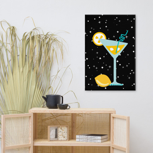Night Cap Martini Cocktail Wall Art Night Cap Martini Cocktail Wall Art