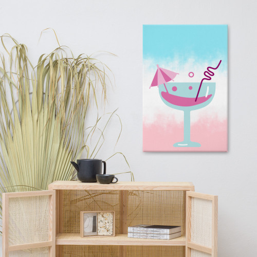 A Cocktail a Day Wall Art on Canvas A Cocktail a Day Wall Art on Canvas