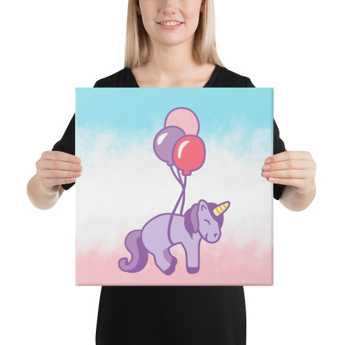 Purple Floating Unicorn Wall Art Purple Floating Unicorn Wall Art