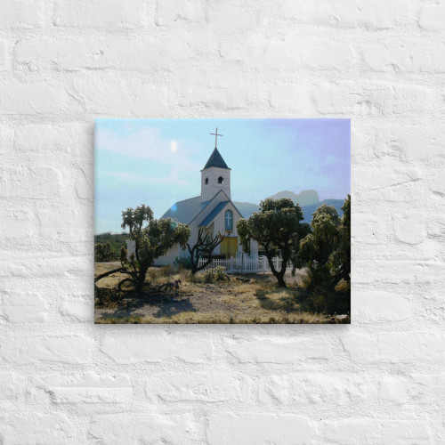 Old White Church in the Desert Old White Church in the Desert