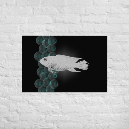 Unique Viral Crystal Fish Poster