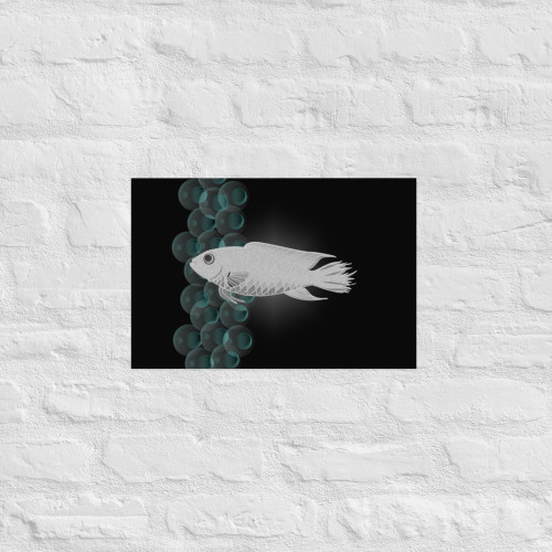 Unique Viral Crystal Fish Poster