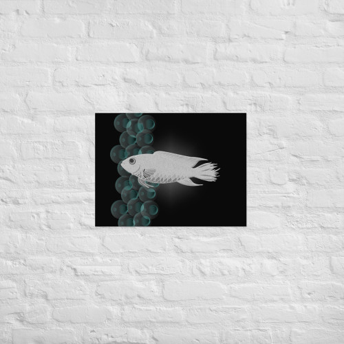 Unique Viral Crystal Fish Poster
