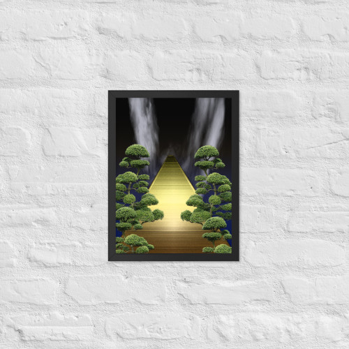 Pier Into the Night Unique Framed Poster Pier Into the Night Unique Framed Poster